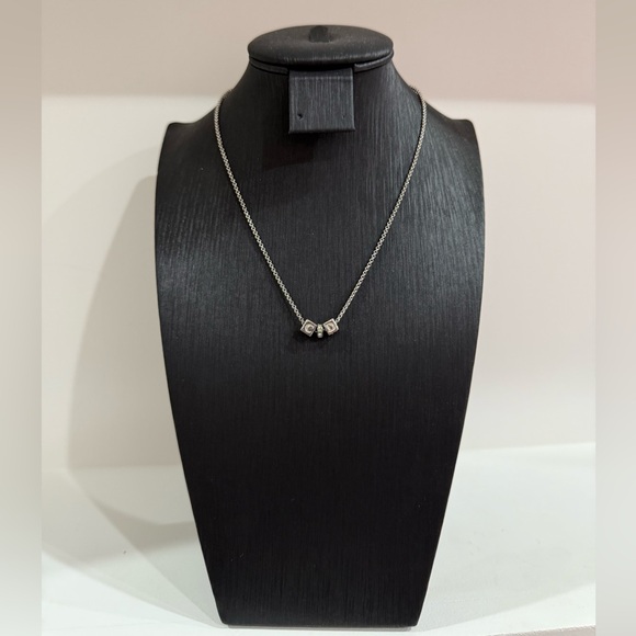 Christian Dior “CD” Silver Necklace - Picture 4 of 16